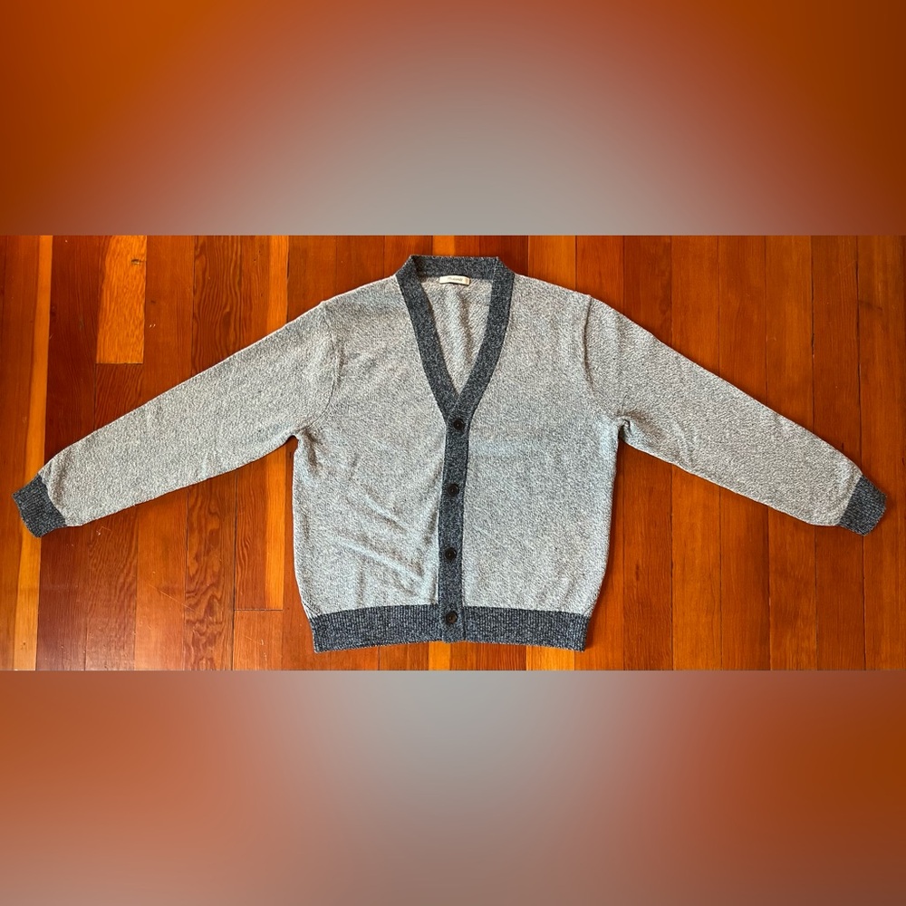 Madewell Gray/Blue Cardigan Sweater